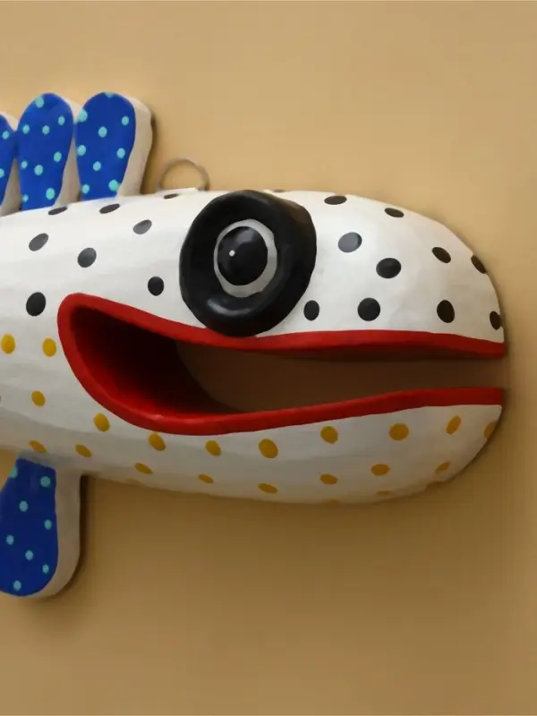 Панно «Рыба-хищник», 25×15.5×5 см, дерево, разноцветное Панно «Рыба-хищник», 25×15.5×5 см, дерево, разноцветное