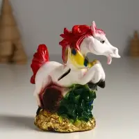 Копилка "Лошадь с ёлкой" 13х13х6,5 см, белый Копилка "Лошадь с ёлкой" 13х13х6,5 см, белый