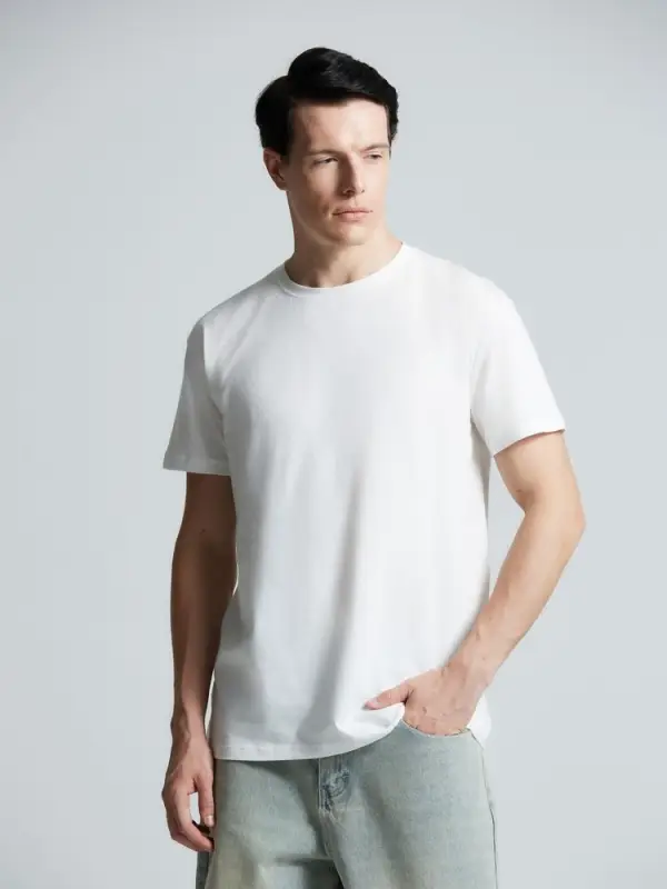 Футболка унисекс T-Bolka 160, белая (белоснежная), размер XS