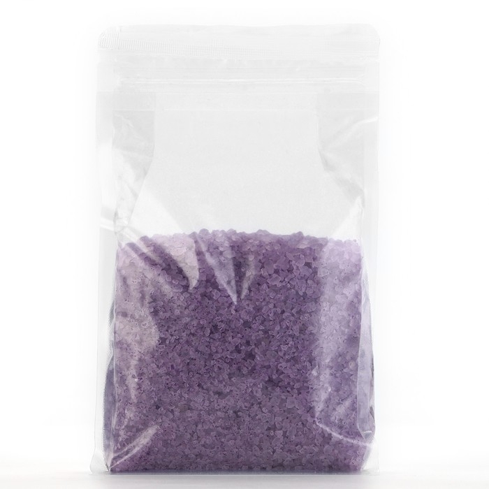 Природная морская соль для ванны, с витаминами А, Е, С, 1 кг (1000 г), аромат лаванды, КЛАДОВАЯ КРАСОТЫ Природная морская соль для ванны, с витаминами А, Е, С, 1 кг (1000 г), аромат лаванды, КЛАДОВАЯ КРАСОТЫ