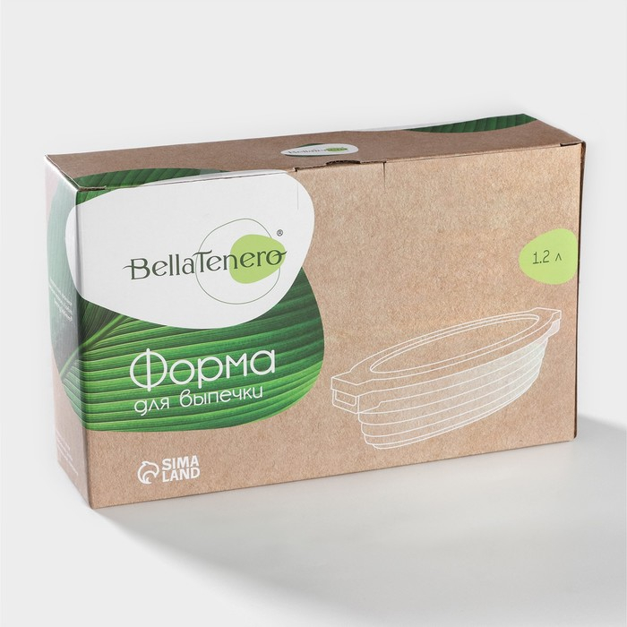 Форма для выпечки из жаропрочной керамики BellaTenero, 1,2 л, 28,4×16,3×6,2 см, цвет белый Форма для выпечки из жаропрочной керамики BellaTenero, 1,2 л, 28,4×16,3×6,2 см, цвет белый