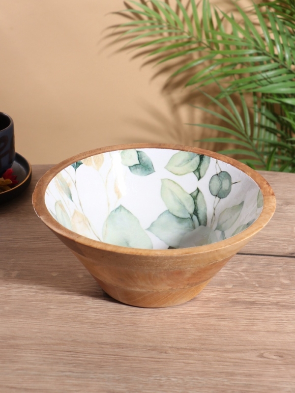 Салатник «Листья», 25×25×10 см, дерево манго Салатник «Листья», 25×25×10 см, дерево манго