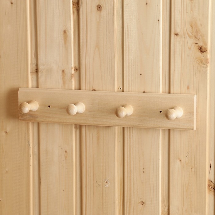 Вешалка Вешалка "Классика" 4 крючка, липа, 35х6,5х7см