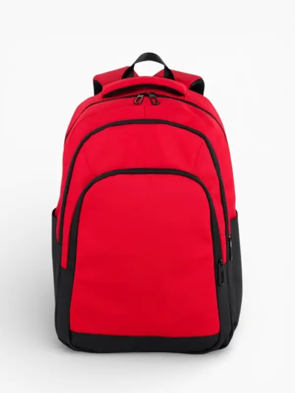 Рюкзак, водонепроницаемое дно, 2 отделения, 3 кармана, 31&times;14.5&times;45 см, красный