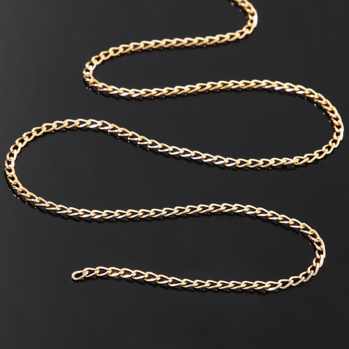 Цепочка без карабина L=50 см 4,6×3×0,8 мм, (набор 5 шт.) СМ-1319, цвет золото Цепочка без карабина L=50 см 4,6×3×0,8 мм, (набор 5 шт.) СМ-1319, цвет золото