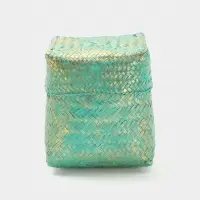 Корзинка плетёная &laquo;Голден&raquo;, 25&times;25&times;30 см, голубая