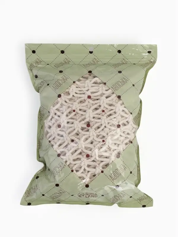 Сумка пляжная, плетёная, клетка 3.5 см, белая