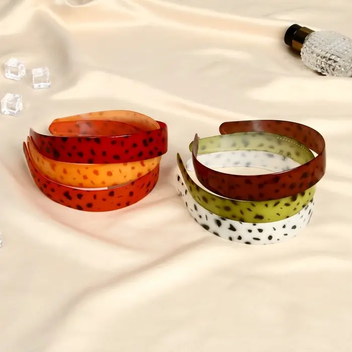 Ободок для волос «Янтарный свет», простой, 2.5 см, МИКС Ободок для волос «Янтарный свет», простой, 2.5 см, МИКС