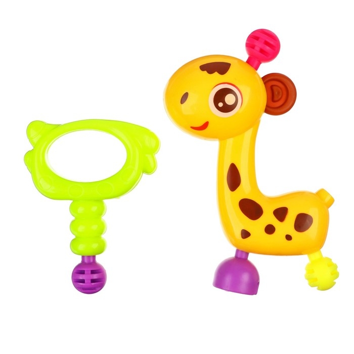 Набор погремушек Крошка Я «Собери меня», 10 шт, яркие цвета Набор погремушек Крошка Я «Собери меня», 10 шт, яркие цвета