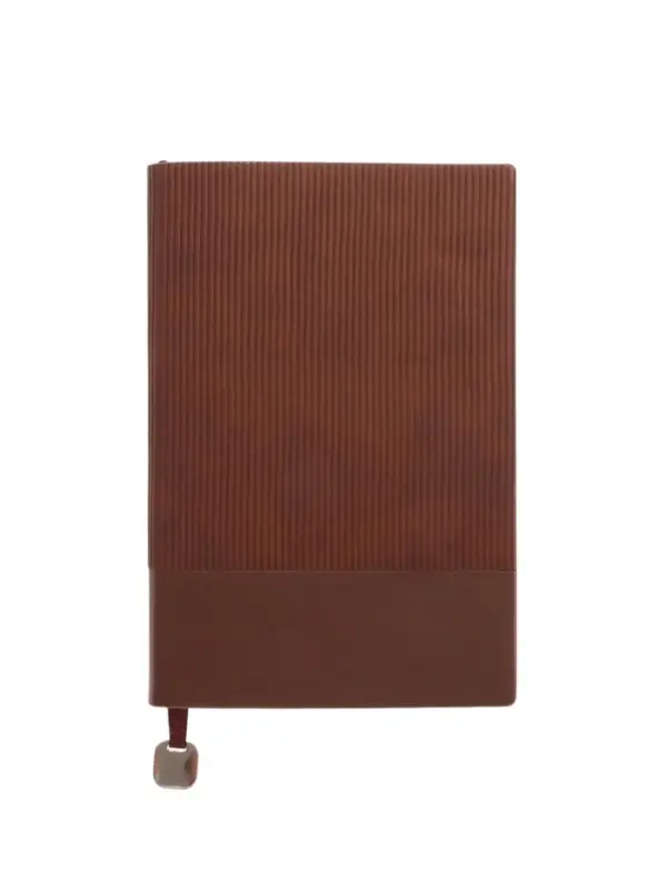 Ежедневник недатированный формат А5, 80л, линия, с ручкой, подар коробка, Коричневый