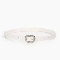 Ремень женский, металлическая пряжка, 2.3&times;105 см, белый