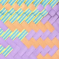 Сумка плетёная, 30&times;10&times;30 см, пластик, разноцветная