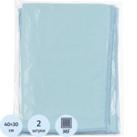 Салфетки хозяйственные HQ Profiline д/глян пов 30х40см 170г/м2 синяя 2шт/уп