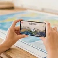 Карта Мира интерактивная, физическая, 101&times;66 см, 1:29 млн, ламинированная настенная