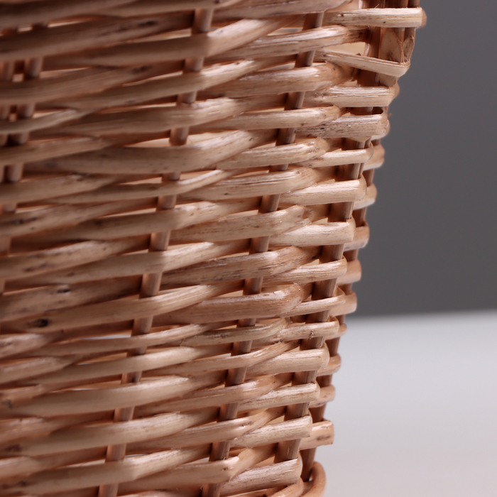 Корзина &laquo;Новая&raquo;, дно:34&times;24 см, верх:43&times;37 см, H=14/19/41 см, ручное плетение, шпон, лоза