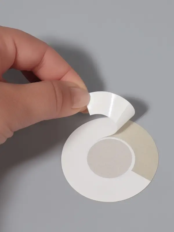 Стикини на грудь «Круг», набор - 5 пар, на клеевой основе, 6×6 см, бежевая