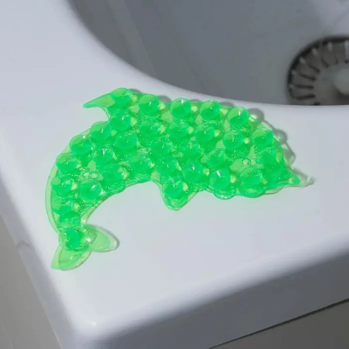 Мини-коврик для ванны «Дельфин», 11×12 см, цвет МИКС Мини-коврик для ванны «Дельфин», 11×12 см, цвет МИКС