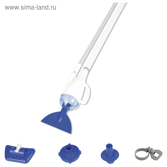 Пылесос для бассейна, вакуумный, 3 предмета: 2 насадки, ручка 190 см, 58212 Bestway Пылесос для бассейна, вакуумный, 3 предмета: 2 насадки, ручка 190 см, 58212 Bestway