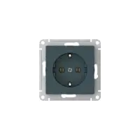 ATLASDESIGN РОЗЕТКА с заземлением, 16А, быстрозажимные клеммы, ИЗУМРУД