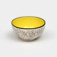 Салатница "Персия", керамика, желтая, 15 см , 700 мл, 1 сорт, Иран