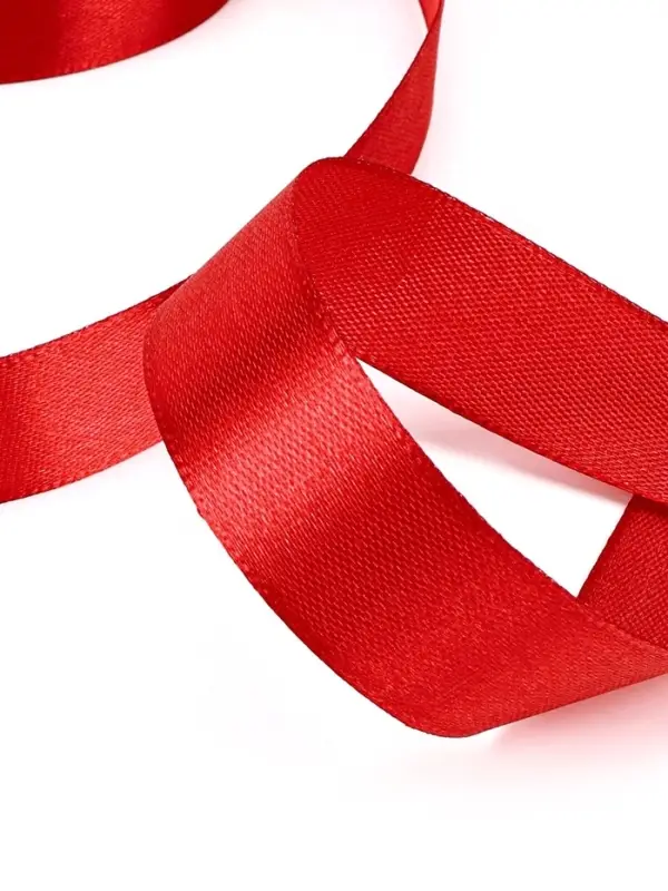 Лента атласная, 20 мм, 23&plusmn;1 м, красная №26