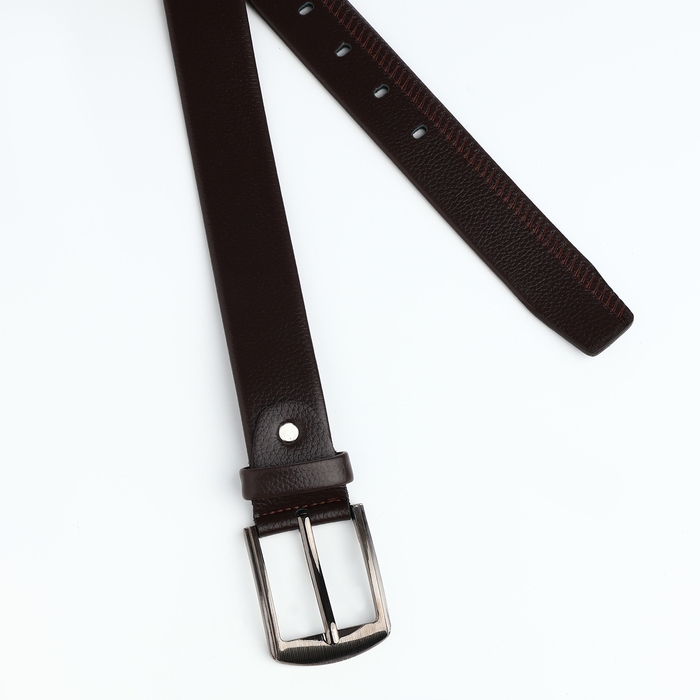 Ремень мужской «Великан», ширина 3,5 см, винт, пряжка металл, цвет коричневый Ремень мужской «Великан», ширина 3,5 см, винт, пряжка металл, цвет коричневый