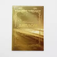 Диплом &laquo;Золотому человеку&raquo;, с конвертом для денег, А5, 21&times;15 см