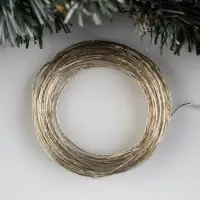 Гирлянда &laquo;Нить&raquo; 20 м, роса, IP20, серебристая нить, 200 LED, свечение белое, 12 В