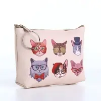 Кошелёк &laquo;Коты&raquo;, монетница, на молнии, МИКС