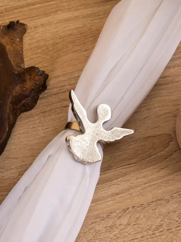 Кольцо для салфеток "Ангелочек" алюминий 6,5х5х4 см