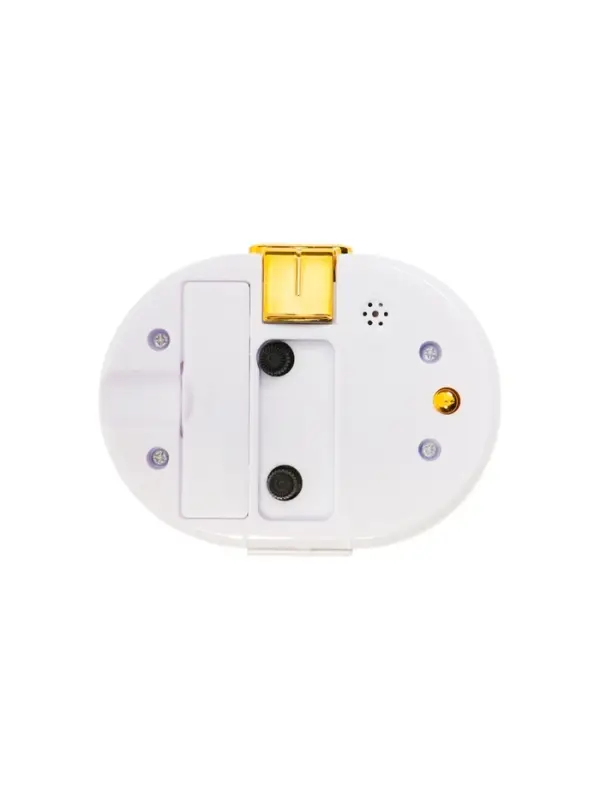 Будильник &laquo;Кантик&raquo; с подсветкой, 10&times;7.5 см, от батарейки АА, золотой