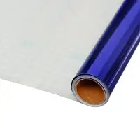 Плёнка самоклеящаяся, голография, синяя, 0.45&times;3 м, 30 мкм