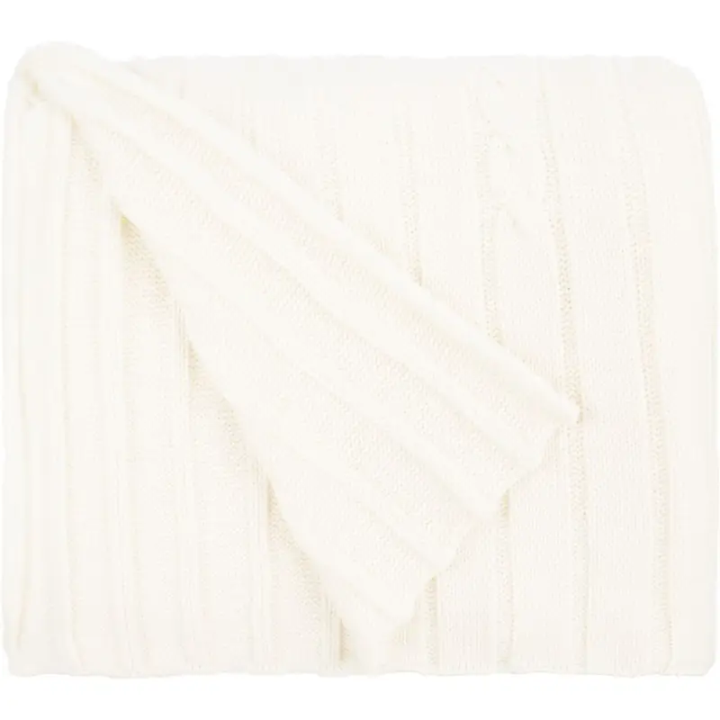 Плед Tressa, белый (молочный) Плед Tressa, белый (молочный)