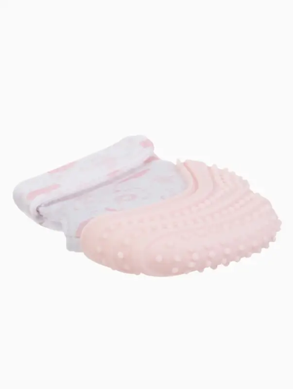 Прорезыватель на ручку для зубов &laquo;Фламинго&raquo;, светло-розовый