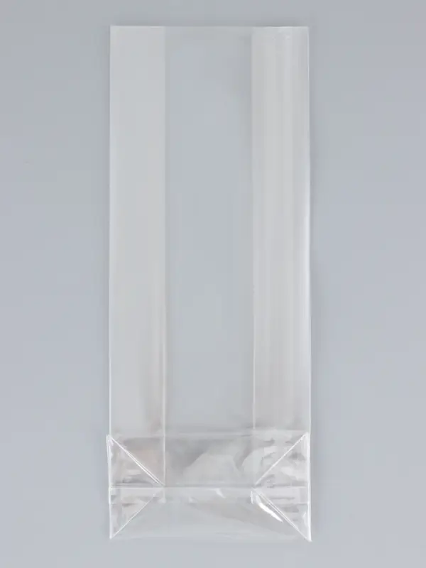 Пакет полипропиленовый фасовочный, прямоугольное дно, прозрачный, 9&times;5&times;23.5 &plusmn;1 см