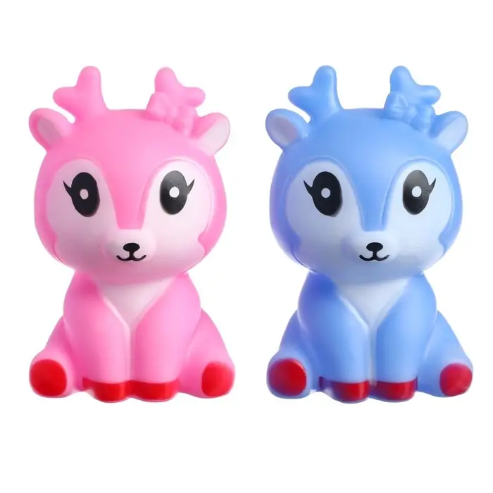 Резиновые игрушки для ванны Крошка Я &laquo;Оленята&raquo;, с пищалкой, в наборе 2 шт., МИКС
