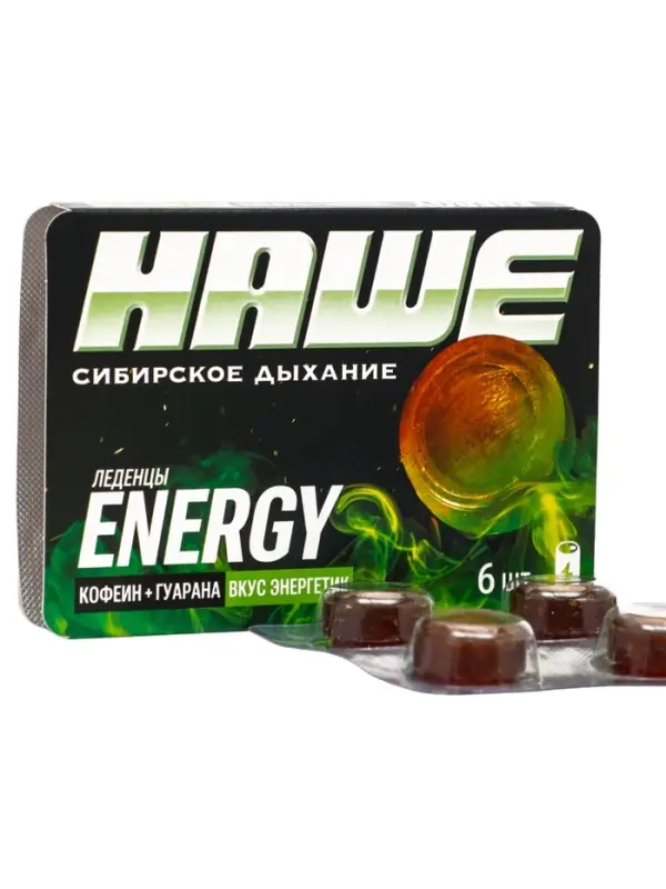 Леденцы тонизирующие &laquo;НАШЕ&raquo;, Energy со вкусом энергетика, блистер, 6 шт.