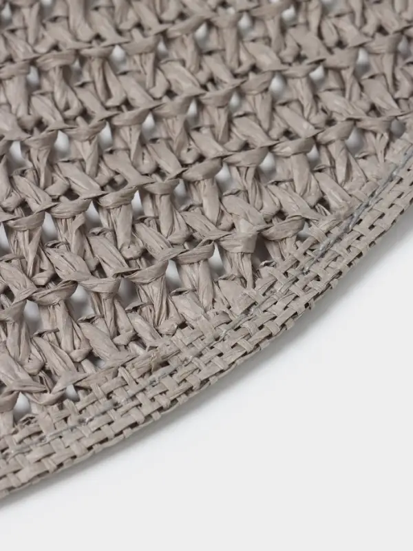 Салфетка сервировочная на стол Доляна &laquo;Кастилия&raquo;, d=38 см, серая