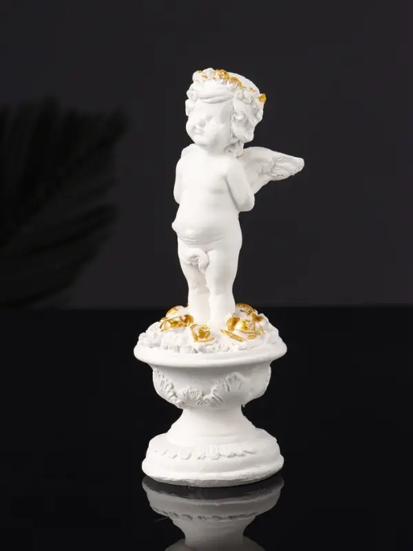 Набор фигура и подставка "Ангел и сердце" 12х20х10 см