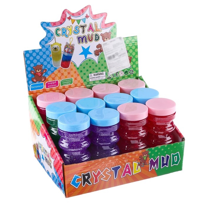 Лизун - слайм «Блеск», твёрдый, цвета МИКС Лизун - слайм «Блеск», твёрдый, цвета МИКС