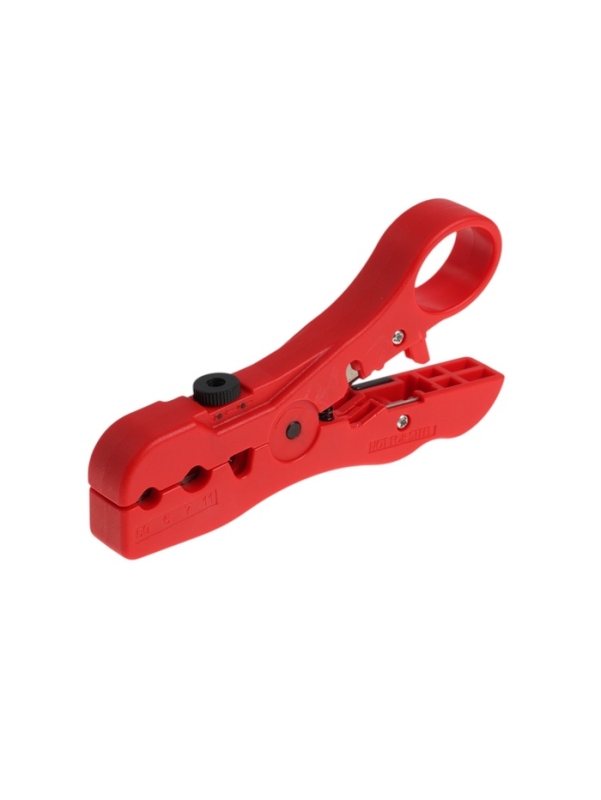 Стриппер ТУНДРА, для зачистки и обрезки витой пары, коаксиального кабеля RG-59/6/7/11 Стриппер ТУНДРА, для зачистки и обрезки витой пары, коаксиального кабеля RG-59/6/7/11