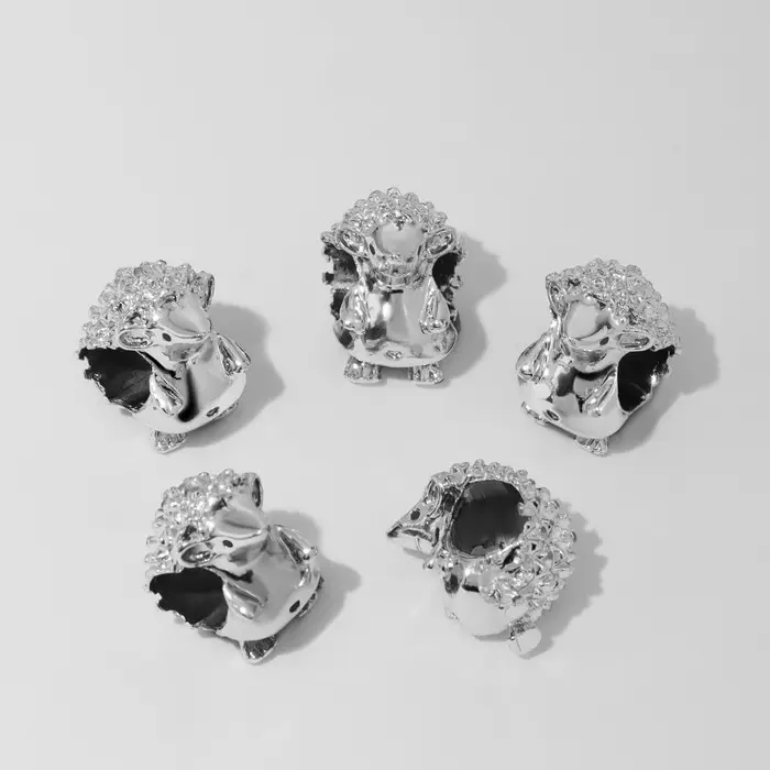 Шарм «Ёжик», цвет серебро Шарм «Ёжик», цвет серебро