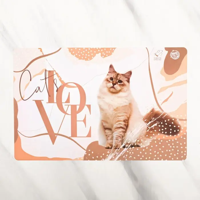 Коврик под миску Cat's love, 43х28 см Коврик под миску Cat's love, 43х28 см
