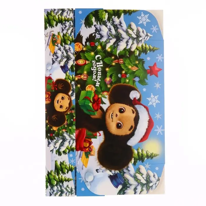 Коробка подарочная, 21х15х5 см, Чебурашка Коробка подарочная, 21х15х5 см, Чебурашка