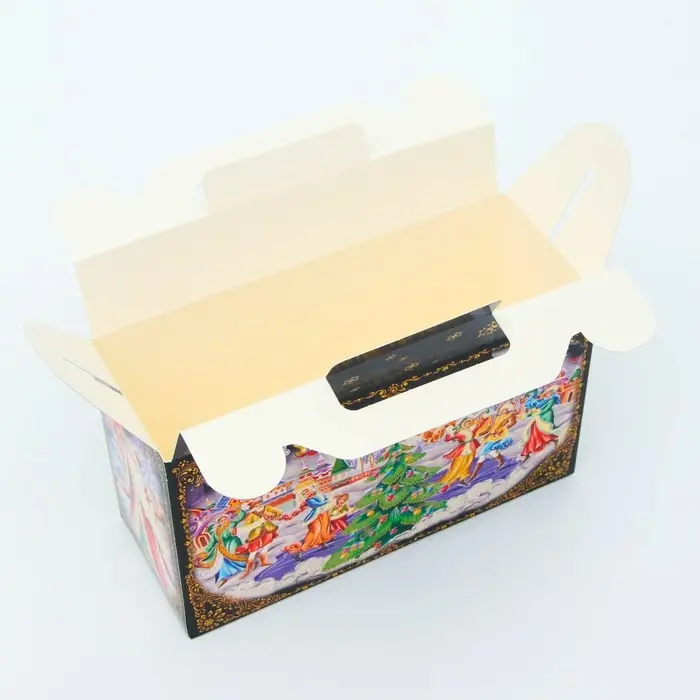 Подарочная коробка Новогодняя Подарочек малый «Зимние забавы» 17.5×7×10.5 см Подарочная коробка Новогодняя Подарочек малый «Зимние забавы» 17.5×7×10.5 см