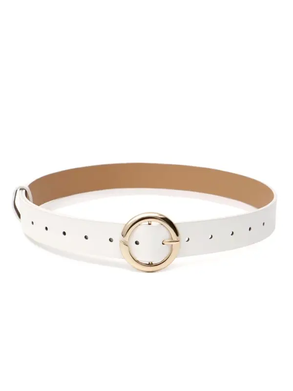 Ремень женский, 4&times;110 см, матовая пряжка, 1 прокол, белый