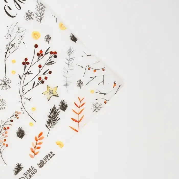 Бумага упаковочная тишью, новогодняя упаковка «Новогодняя ёлочка», 50×66 см Бумага упаковочная тишью, новогодняя упаковка «Новогодняя ёлочка», 50×66 см