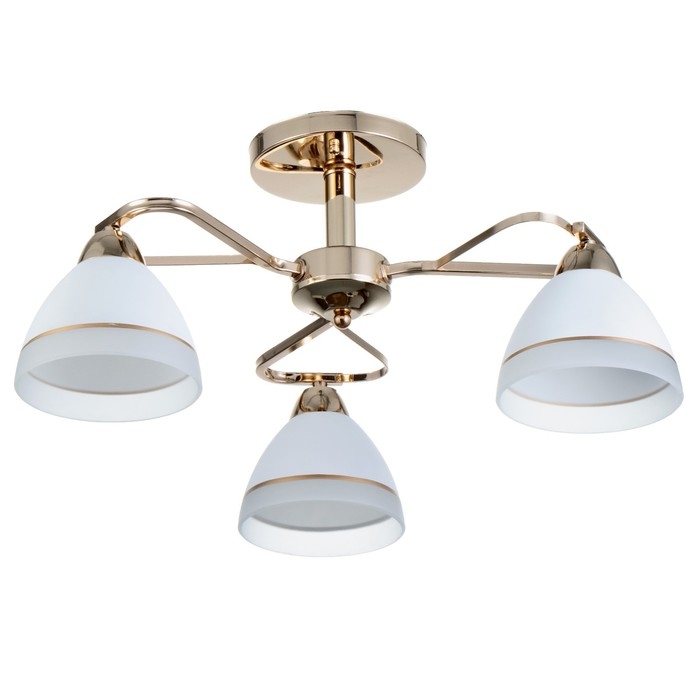 Люстра Люстра "Флёр" 3хЕ27 40Вт золото 57х57х25 см BayerLux