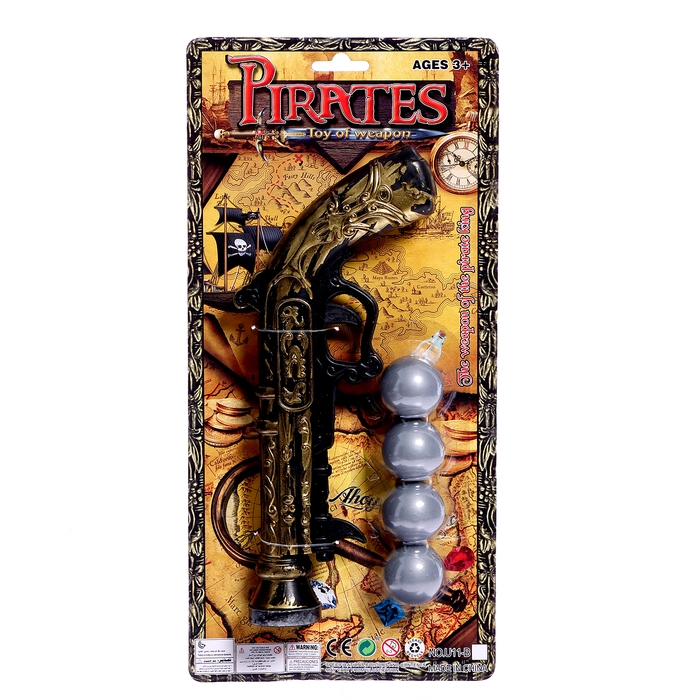 Пистолет «Пиратский мушкет», стреляет шарами Пистолет «Пиратский мушкет», стреляет шарами