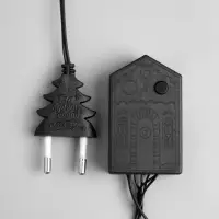 Гирлянда &laquo;Нить&raquo; 5 м, IP20, тёмная нить, 50 LED, 8 режимов, 220 В, свечение мульти